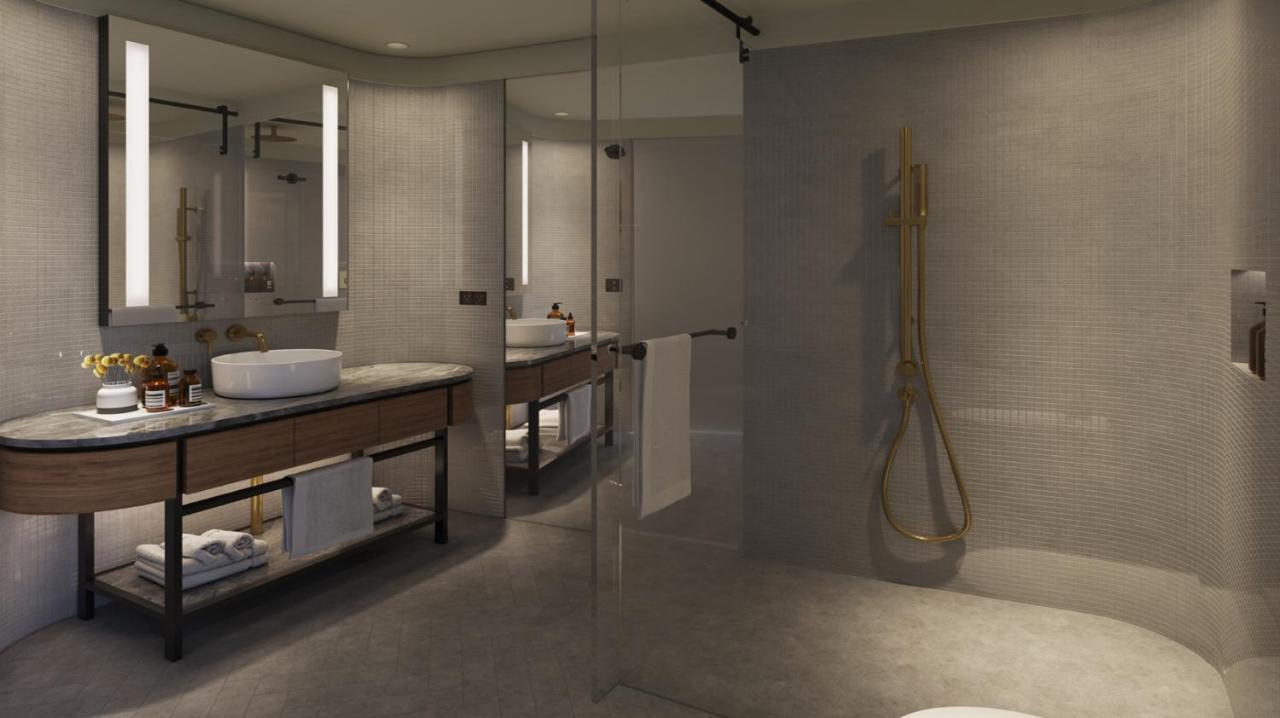 Crystalbrook Kingsley Hotell Newcastle Exteriör bild Bathroom